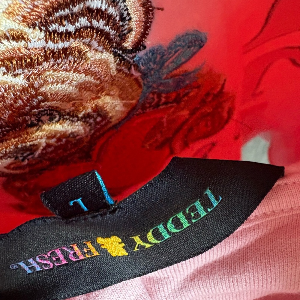 Teddy Fresh Valentine’s Pink Hoodie with Bear - Picture 7 of 8